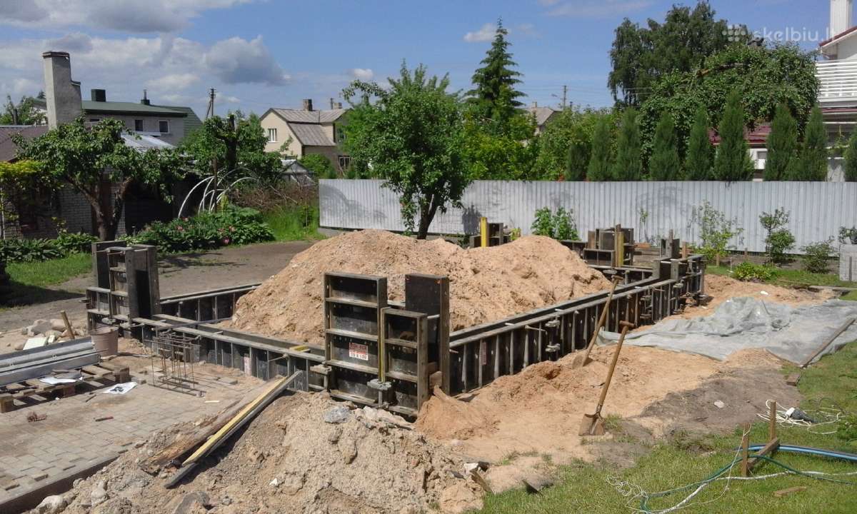 Pamatų įrengimas, perdangų, laiptų betonavimas, - nuotraukos Nr. 8