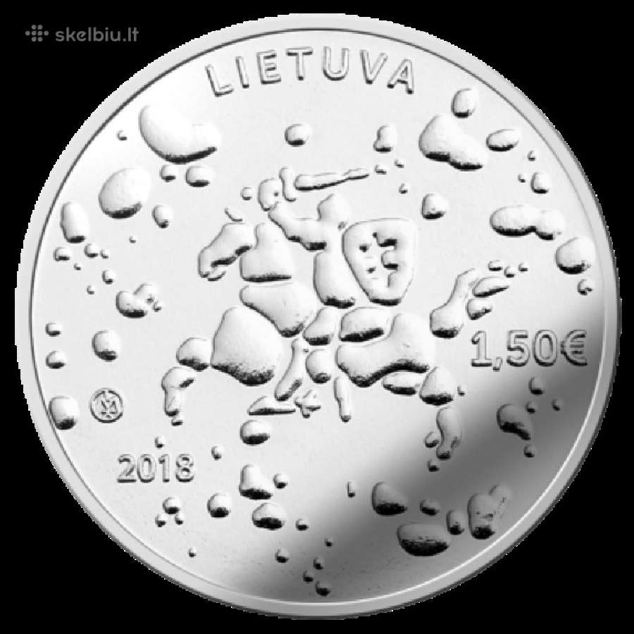 1,50 Eur moneta, skirta Joninėms (Rasos šventei) ( - nuotraukos Nr. 2