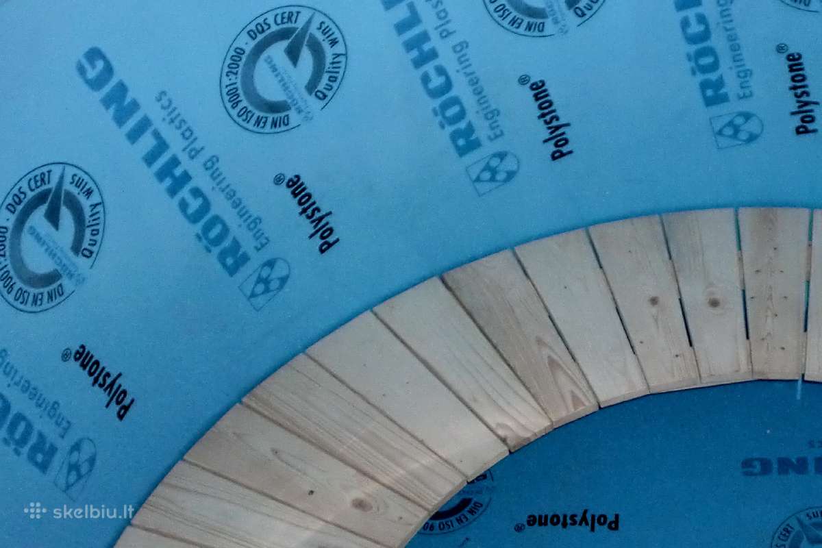 Plastikinis lauko kubilas 1.60m su eglės apdaila - nuotraukos Nr. 11