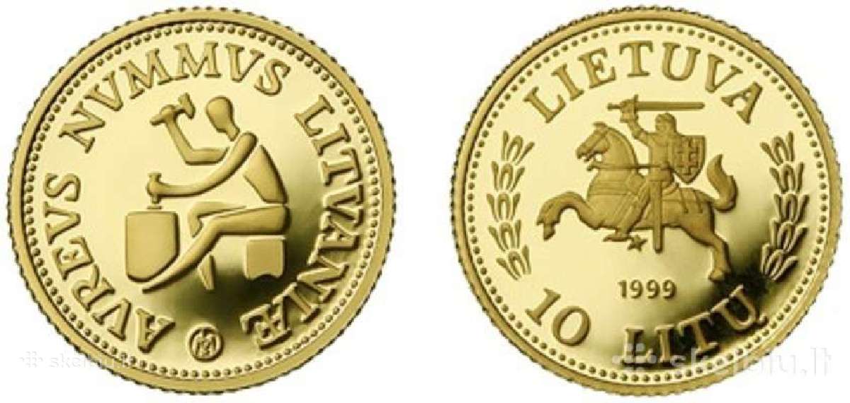 1999 10 Litų Kalvelis, auksas nupirkčiau