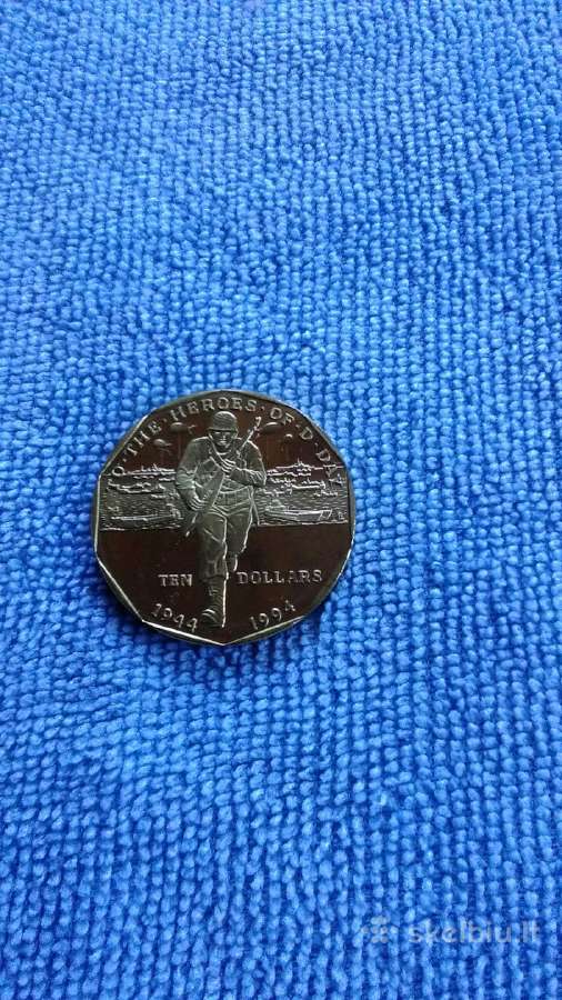 Moneta Marshall isl. 1994m. 10 dollars, cu-ni