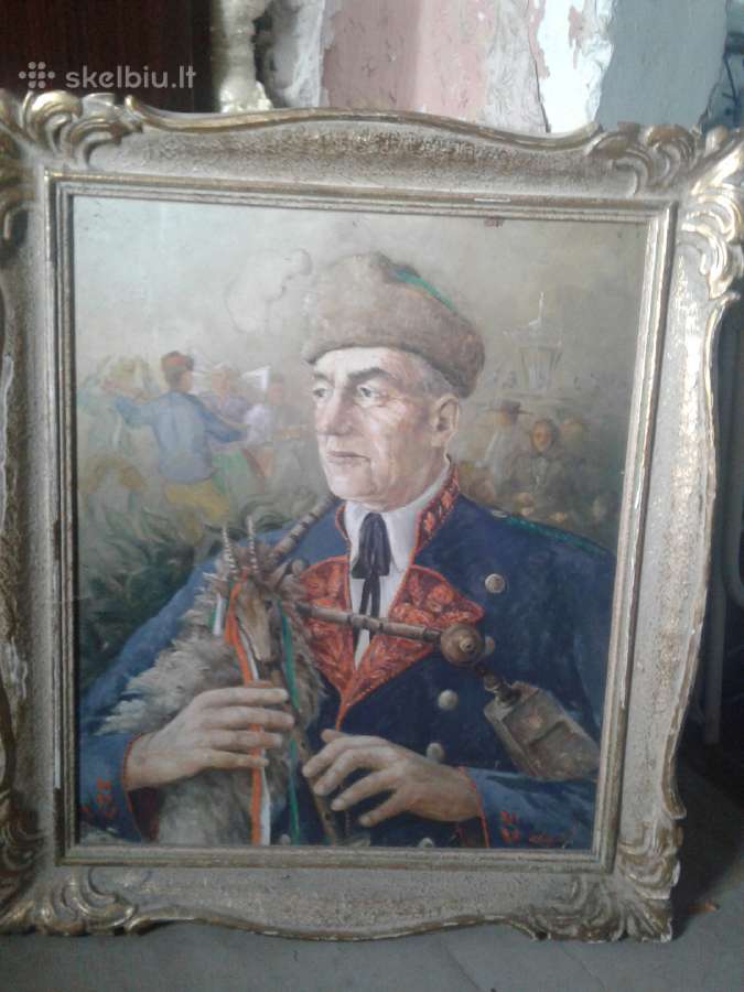 Paveikslas vyras su dudmaisiu