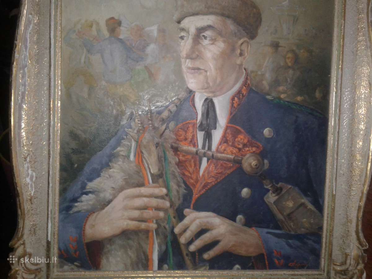 Paveikslas vyras su dudmaisiu - nuotraukos Nr. 3