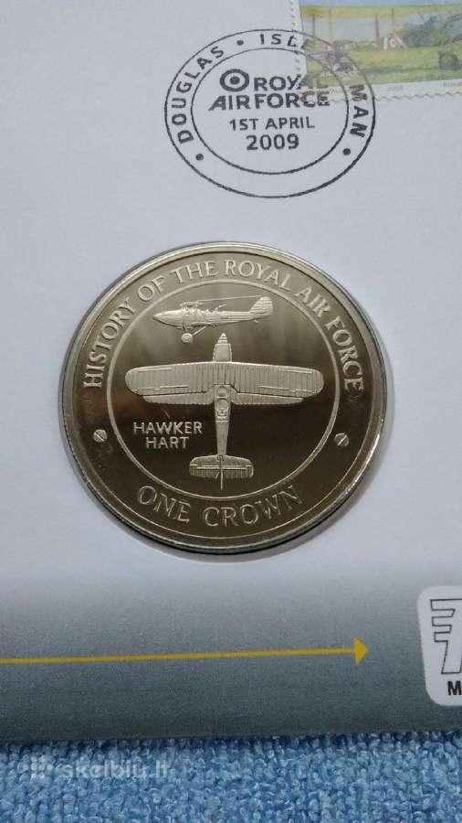 Moneta Gibraltar , 2008 m. 1 krona, cu-ni
