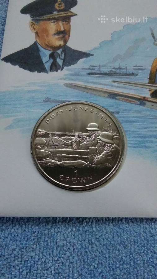 Moneta Isle of Man, 1994m. 1 krona, cu-ni