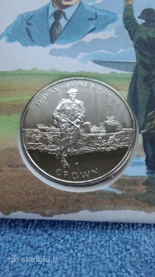 Moneta Isle of Man, 1994m. 1 krona, cu-ni
