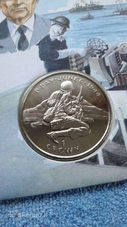 Moneta Isle of Man, 1994m. 1 krona, cu-ni