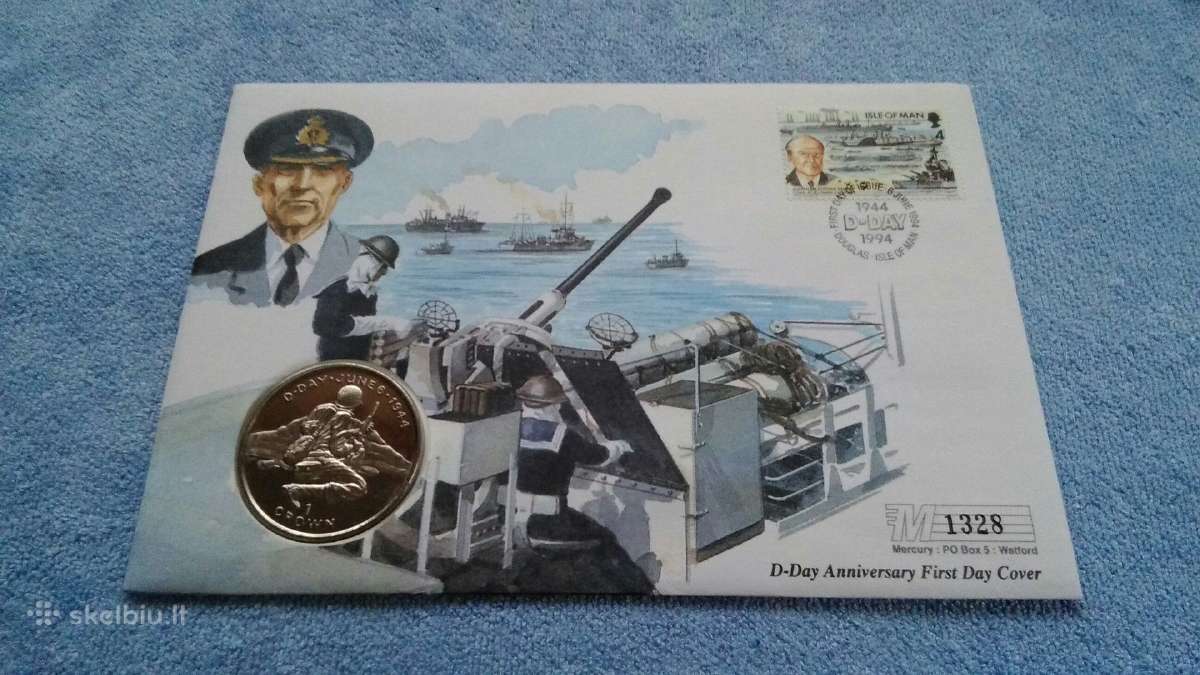 Moneta Isle of Man, 1994m. 1 krona, cu-ni - nuotraukos Nr. 3