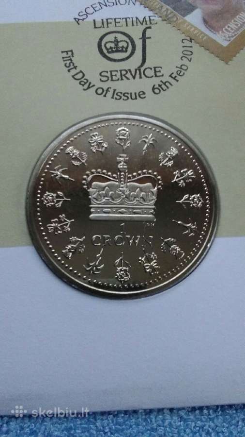 Moneta Ascension isl. 2013 m. 1 krona. cu-ni