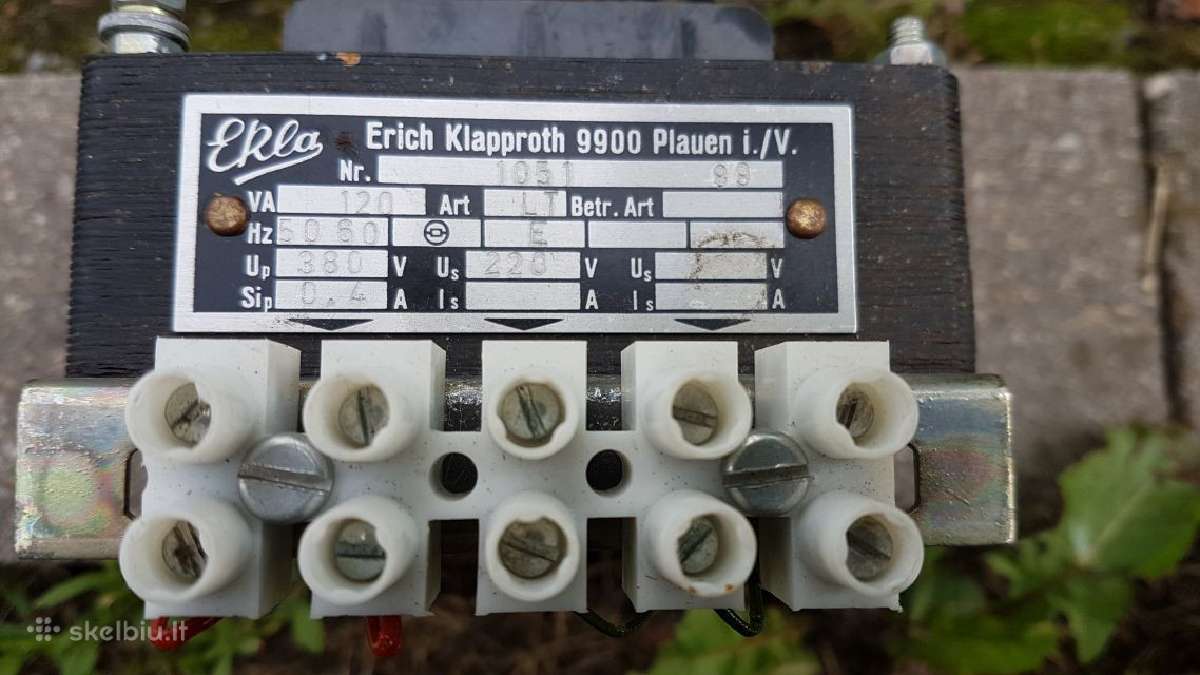 Pažeminantis transformatorius Ekla 380/220v Ac