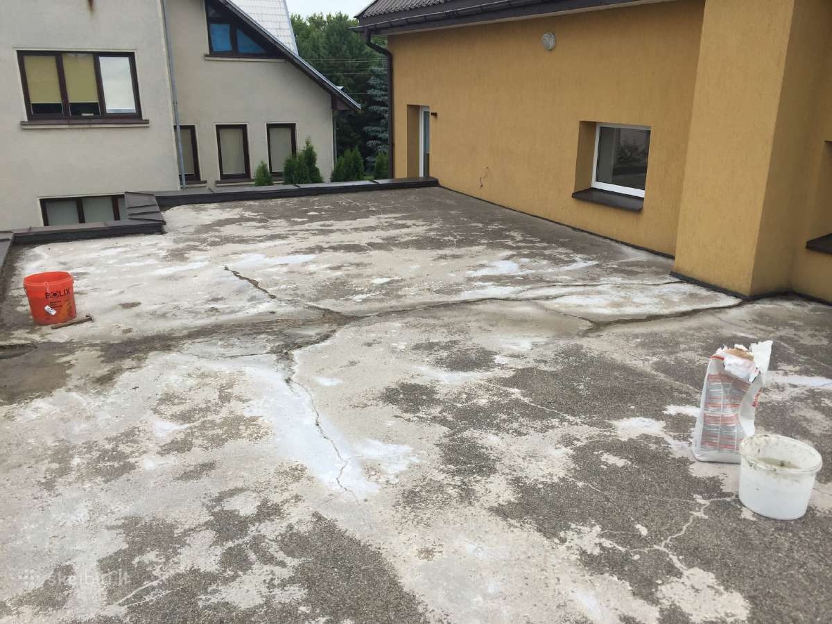 Stogu dengimas bitumine prilydoma danga - nuotraukos Nr. 9