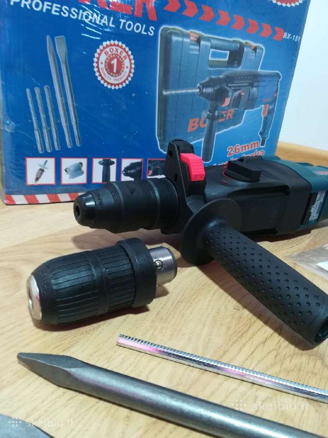 Pigiausiai Perforatorius 3150w su kaltais,grąžtais - nuotraukos Nr. 3