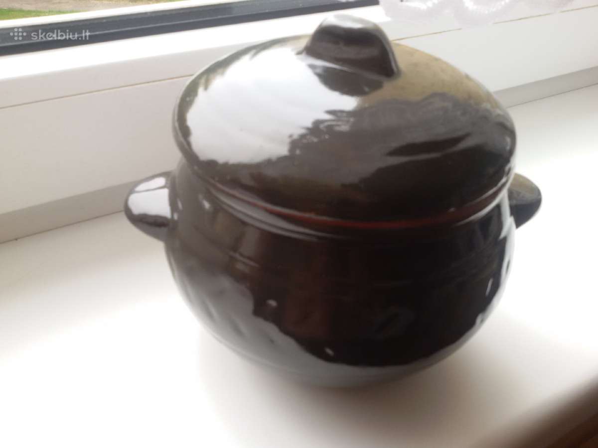 Keramikinė puodynė, čenakinė.talpa 1,2 L. - nuotraukos Nr. 3