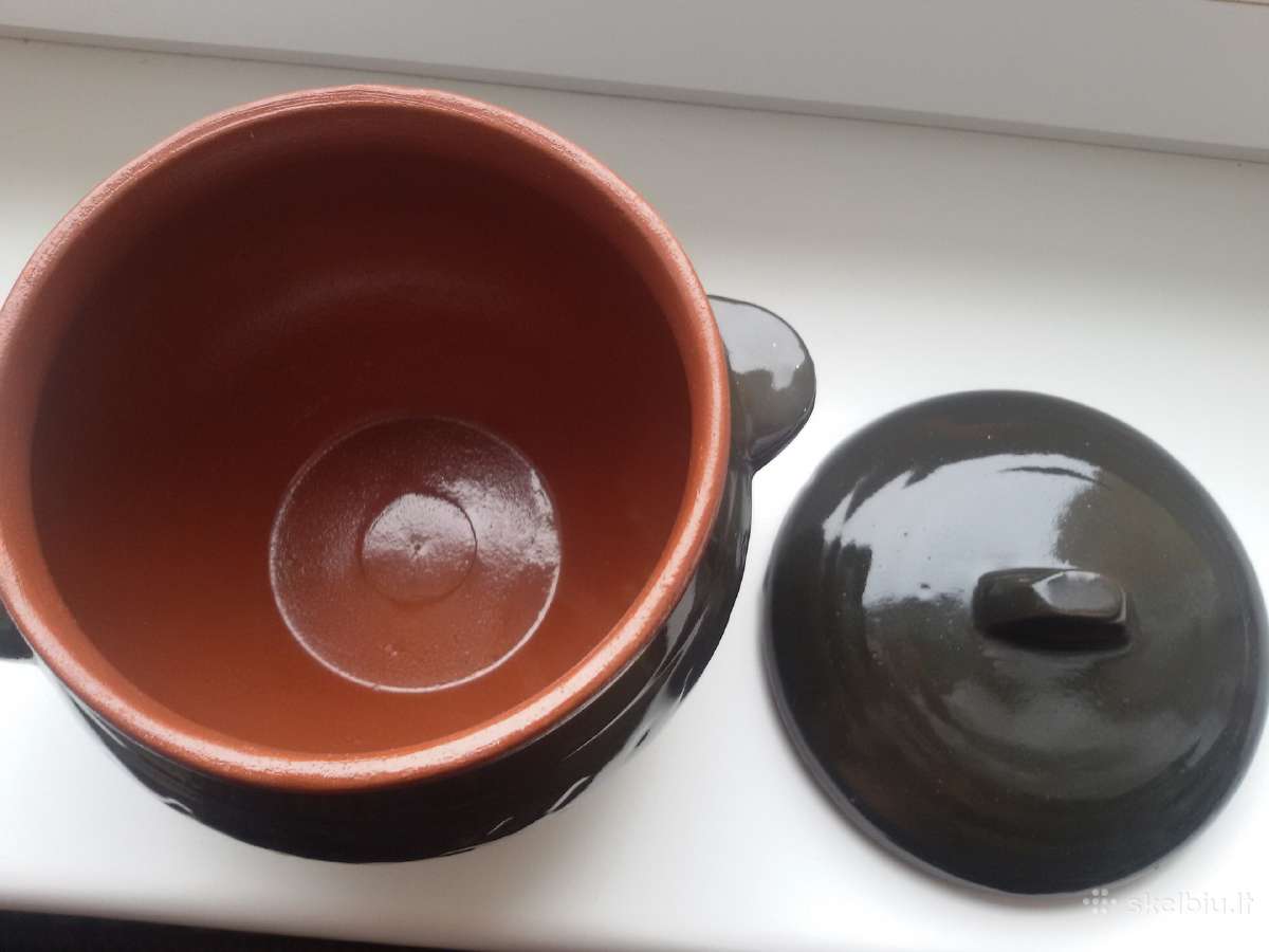 Keramikinė puodynė, čenakinė.talpa 1,2 L. - nuotraukos Nr. 5