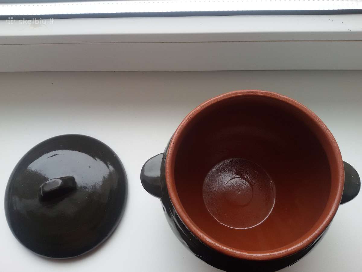 Keramikinė puodynė, čenakinė.talpa 1,2 L. - nuotraukos Nr. 6