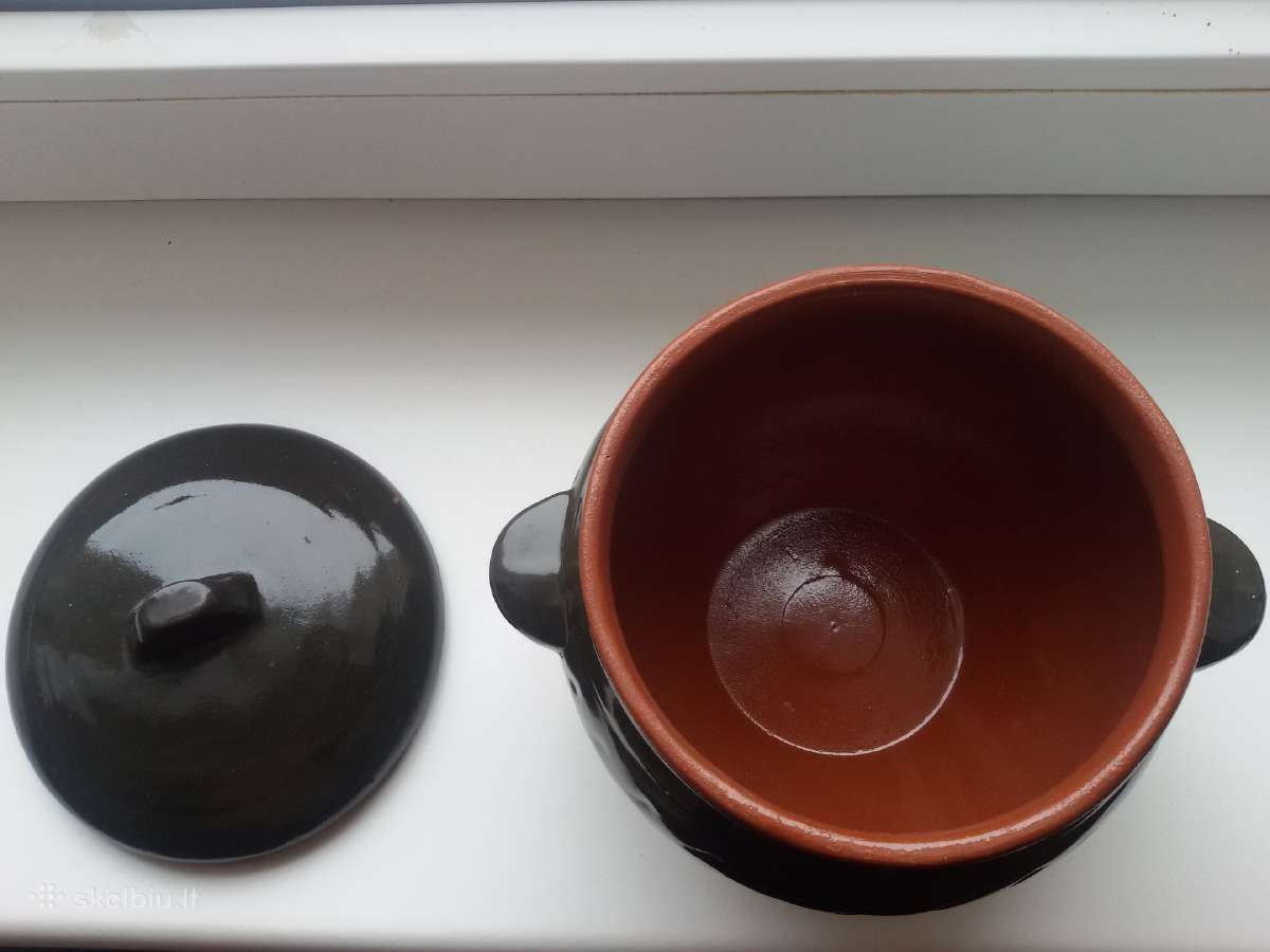 Keramikinė puodynė, čenakinė.talpa 1,2 L. - nuotraukos Nr. 7