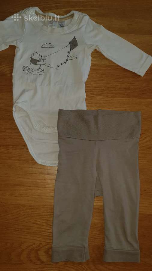 H&m komplektukas 4-6 mėn kūdikiui.