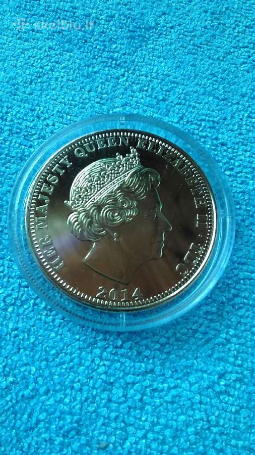 Moneta Tdc 2014m. 1 krona, cu-ni - nuotraukos Nr. 2