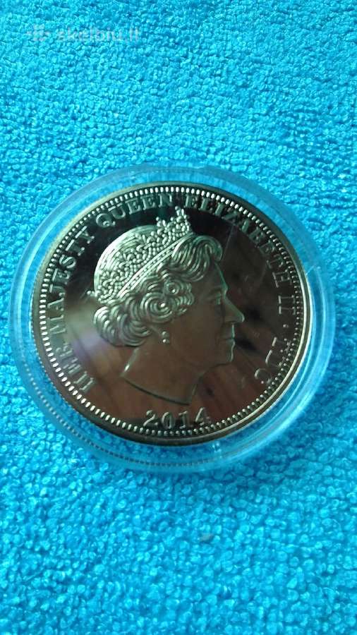 Moneta Tdc 2014m. 1 krona, cu-ni - nuotraukos Nr. 2