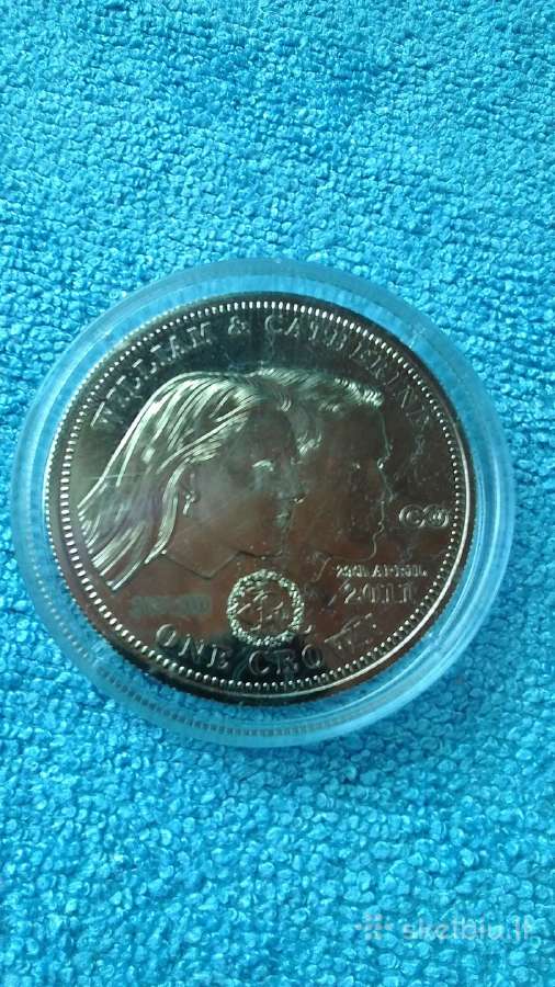 Tristan da Cunha , 2011 m. 1 crown , cu-ni