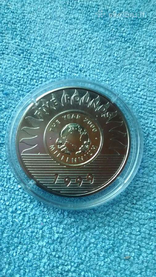 Moneta Guernsey , 1999m. 5 svarai, cu-ni