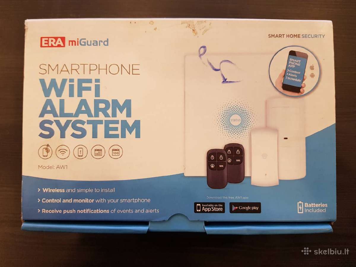 Nauja bevielė apsaugos sistema Era miguard aw1.