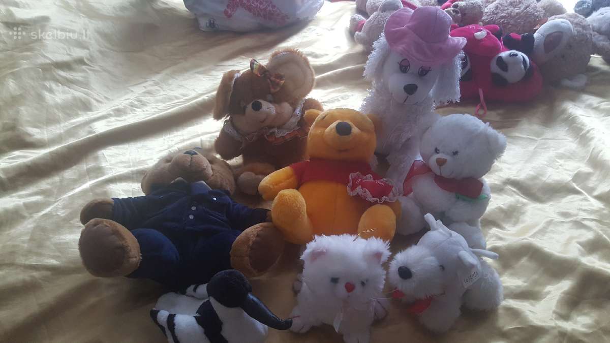 Minksti zaislai nuo 1-5€