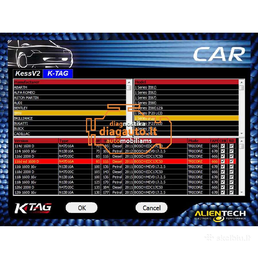 Ktag Master Eu Red V7.020 Chip Tuning įranga - nuotraukos Nr. 9