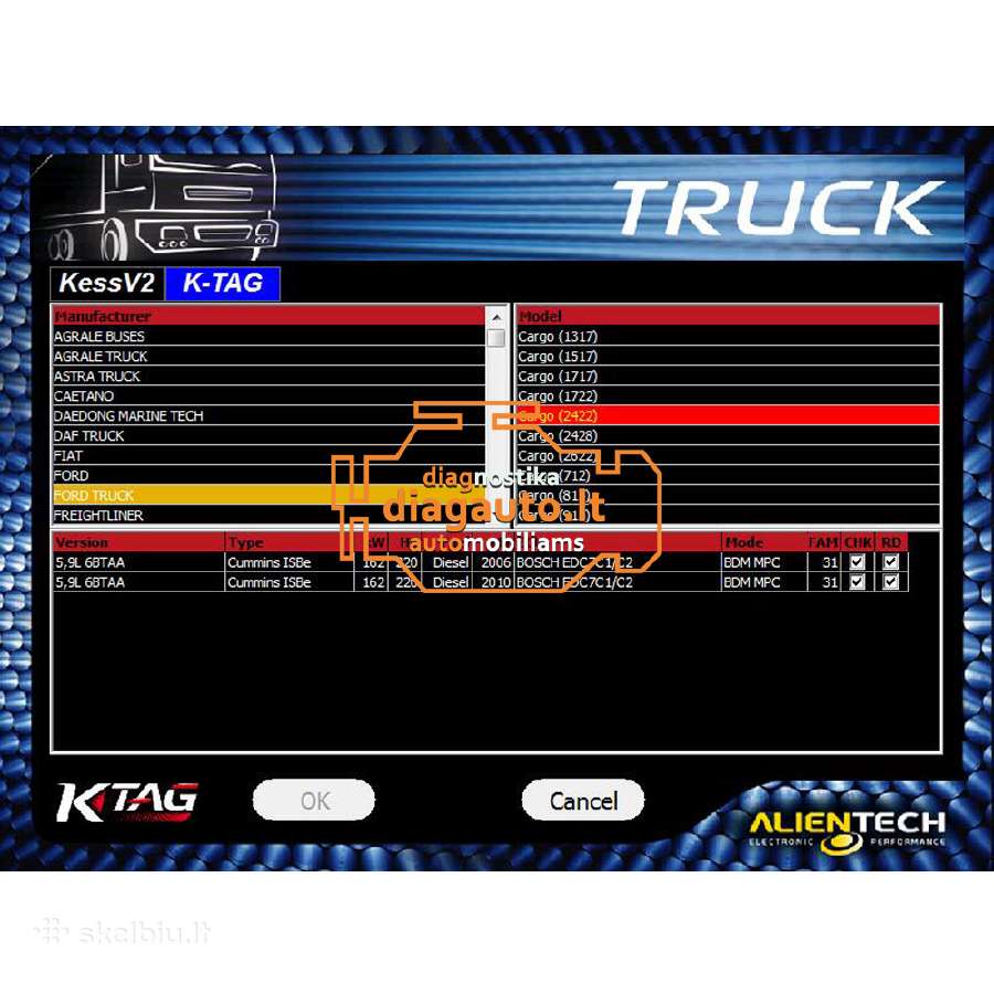 Ktag Master Eu Red V7.020 Chip Tuning įranga - nuotraukos Nr. 12