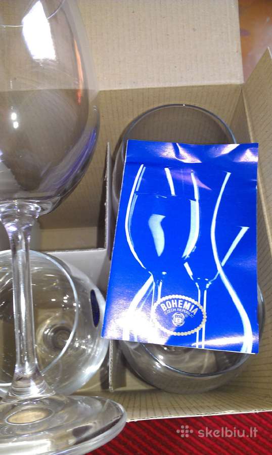 Naujos Vyno Taurės"bohemia"talpa 350 ml.6 vnt. - nuotraukos Nr. 2