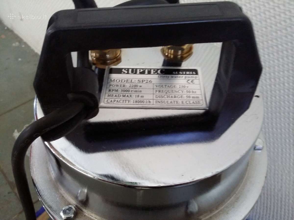 Fekalinis siurblys su plude sp26 2.2 kw Fekalinis - nuotraukos Nr. 2