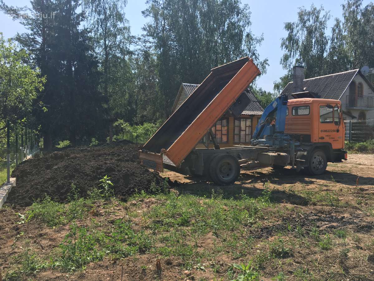 Smėlis skalda kompostas juodžiemis žvyras betonas - nuotraukos Nr. 11