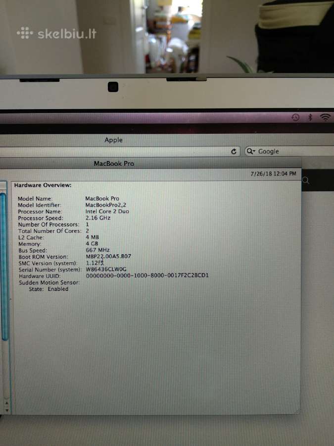 Dalimis MacBook pro 15 arba visa - nuotraukos Nr. 4