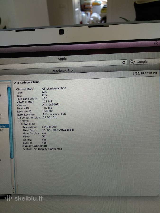 Dalimis MacBook pro 15 arba visa - nuotraukos Nr. 5