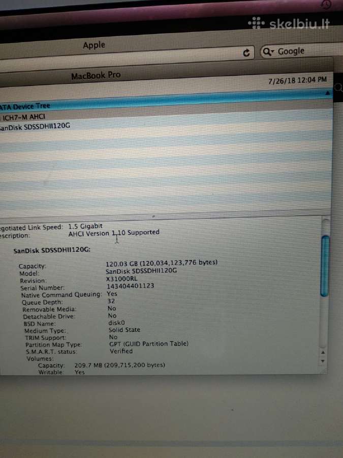 Dalimis MacBook pro 15 arba visa - nuotraukos Nr. 6