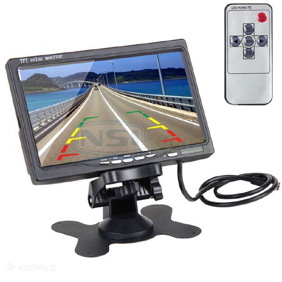 Galinio vaizdo kamera parktronikas su LCD ekranu - nuotraukos Nr. 5