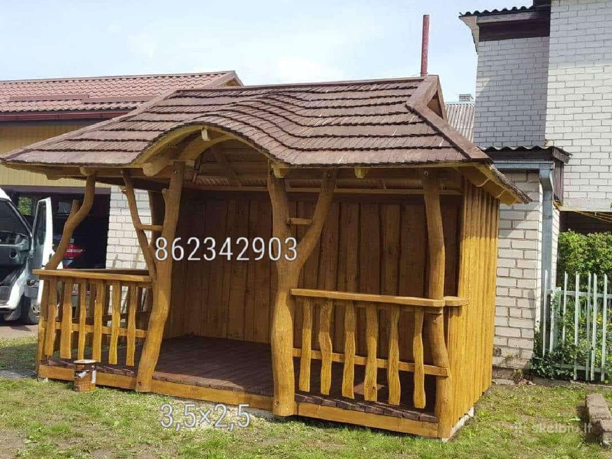 Pavėsinės, šulinio apdaila,vaikų žaidimų aikštelės - nuotraukos Nr. 30