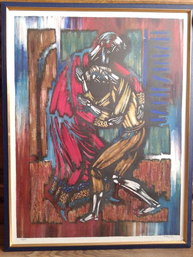 Vytautas Kasiulis. Litografija 62 x 47