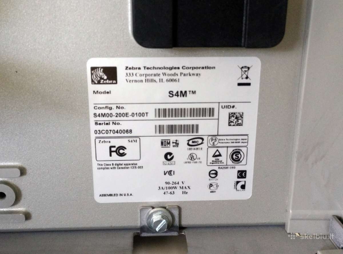 Pramoniniai etikečių spausdintuvai Zebra Tsc Cab - nuotraukos Nr. 5
