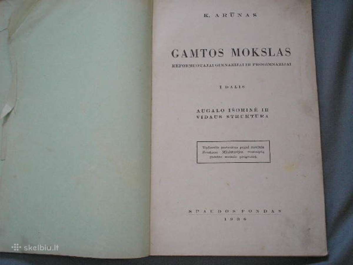 Gamtos Mokslas 1936m - nuotraukos Nr. 2