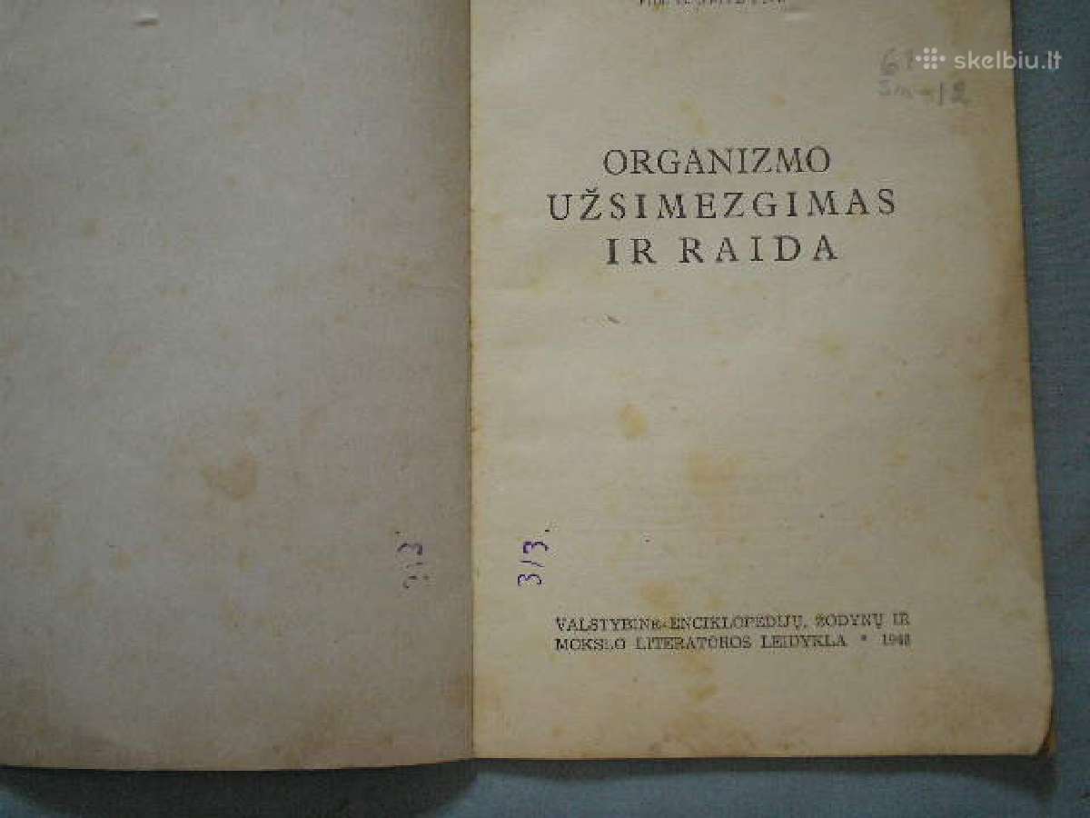 1945m organizmo uzsimezgimas ir raida - nuotraukos Nr. 2