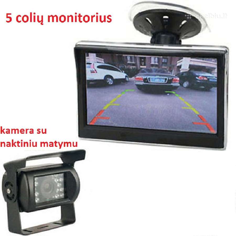 Galinio vaizdo parkavimosi kmera ir LCD monitorius - nuotraukos Nr. 8