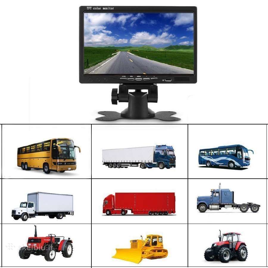 Galinio vaizdo parkavimosi kmera ir LCD monitorius - nuotraukos Nr. 12