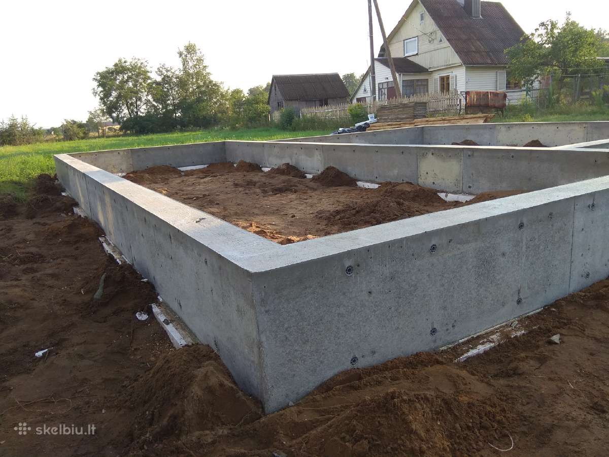 Pamatu liejimas , perdangu betonavimo darbai - nuotraukos Nr. 21