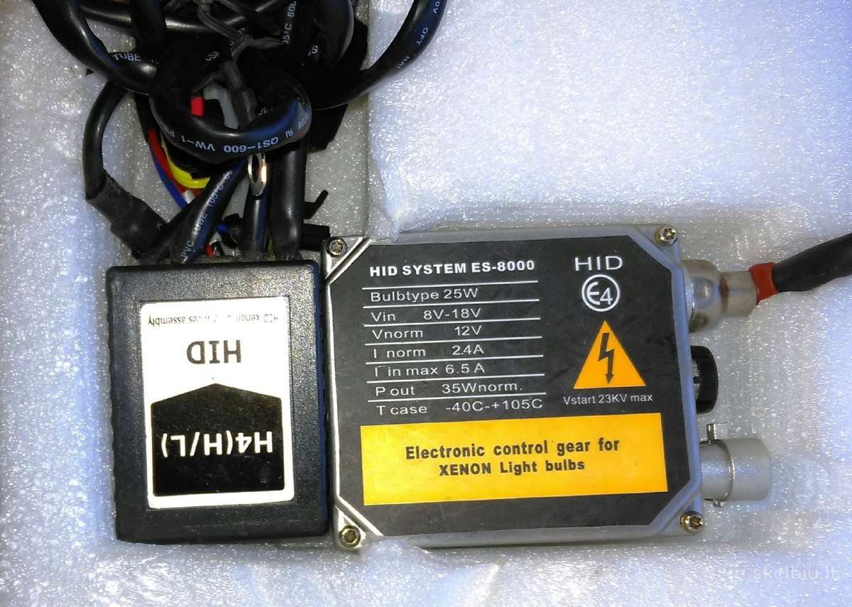 Motociklo ksenono lempos elektronikos komplektas