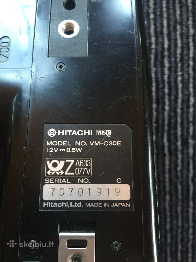 Video kamera hitachi - nuotraukos Nr. 6
