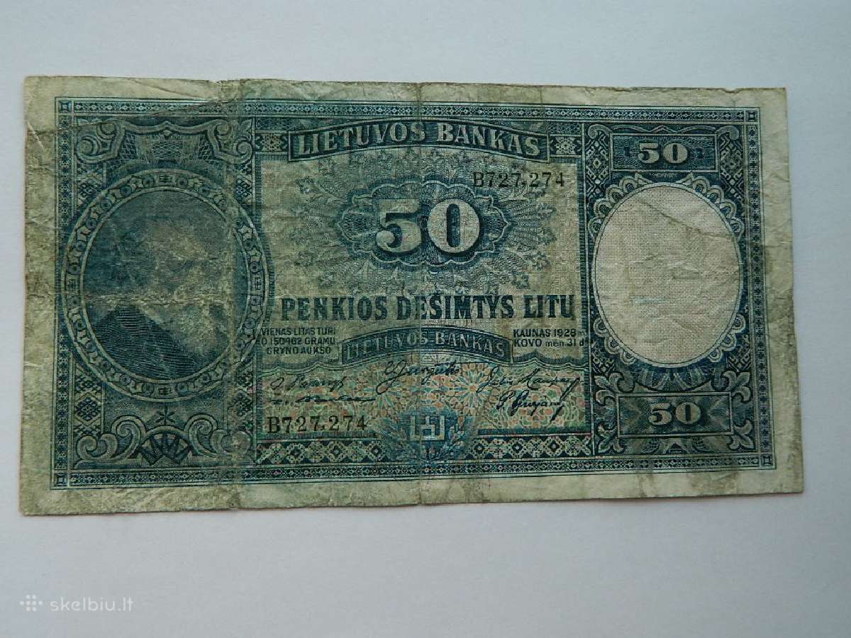 50 litu 1928 m.