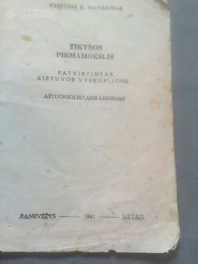 Tikybos pirmamokslis 1941m