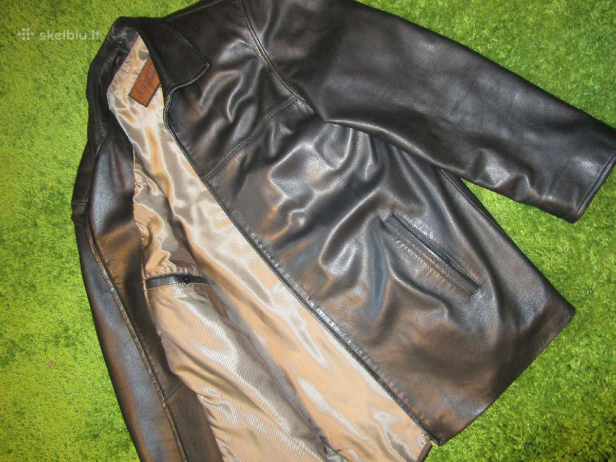 Striukė tikros odos, beveik nauja, juoda XL-XXL - nuotraukos Nr. 3