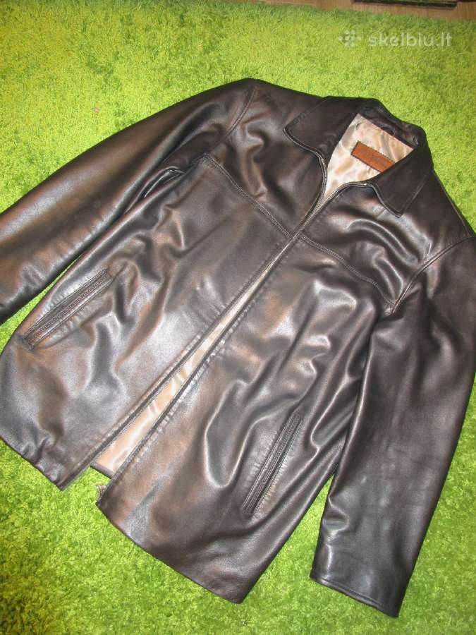 Striukė tikros odos, beveik nauja, juoda XL-XXL - nuotraukos Nr. 4
